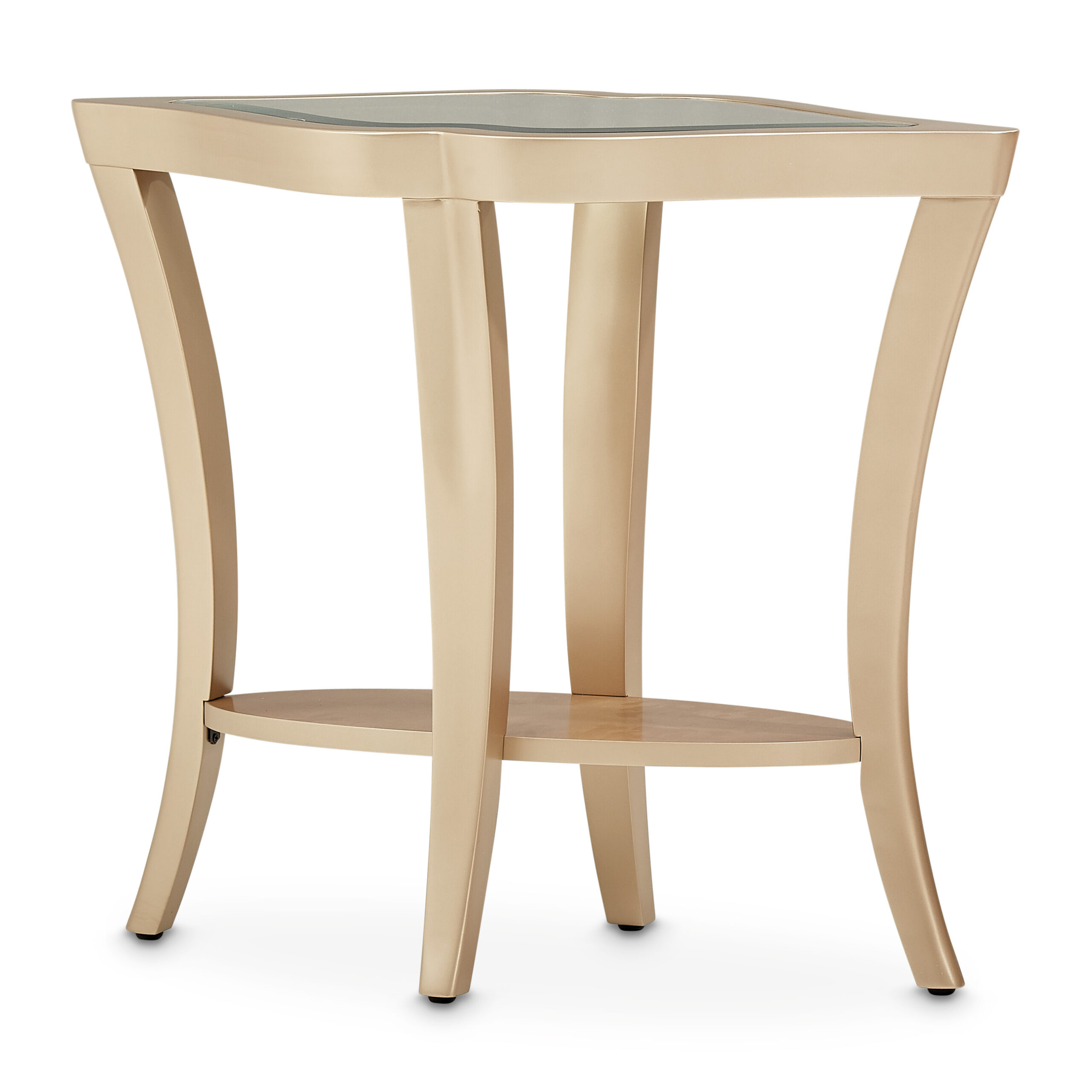 Mesa Auxiliar con Tapa de Cristal Malibu Crest - Image 2