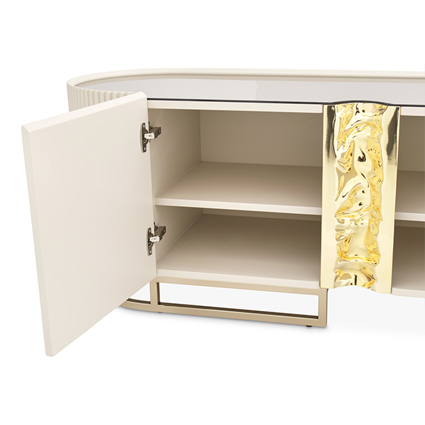 Mueble de Tv Crema Mate Lisbon - Image 4