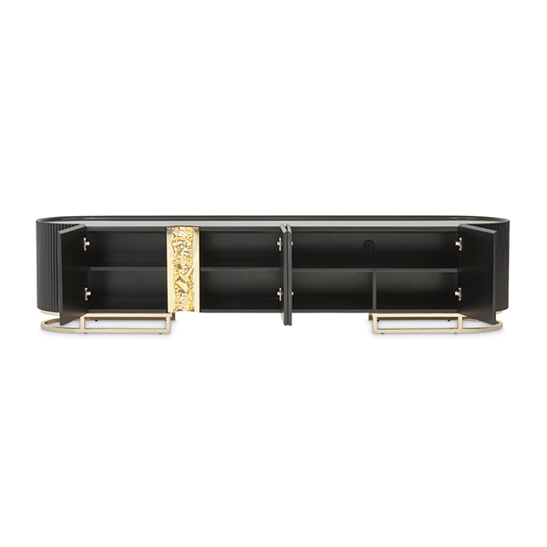 Mueble de Tv Negro Mate Lisbon - Image 4