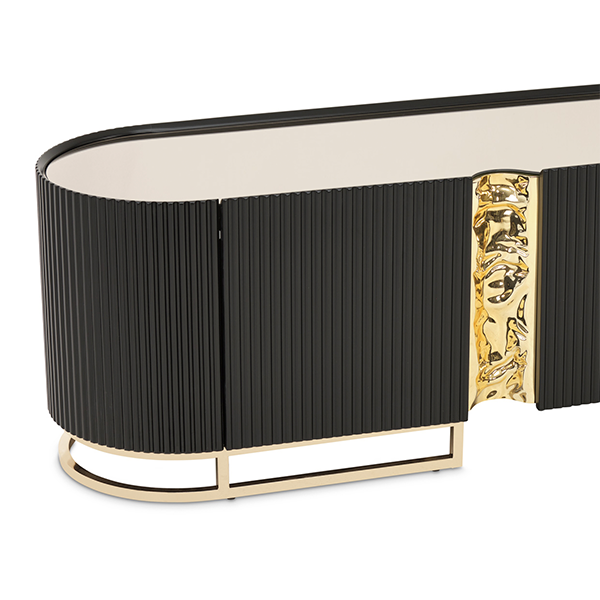 Mueble de Tv Negro Mate Lisbon - Image 3