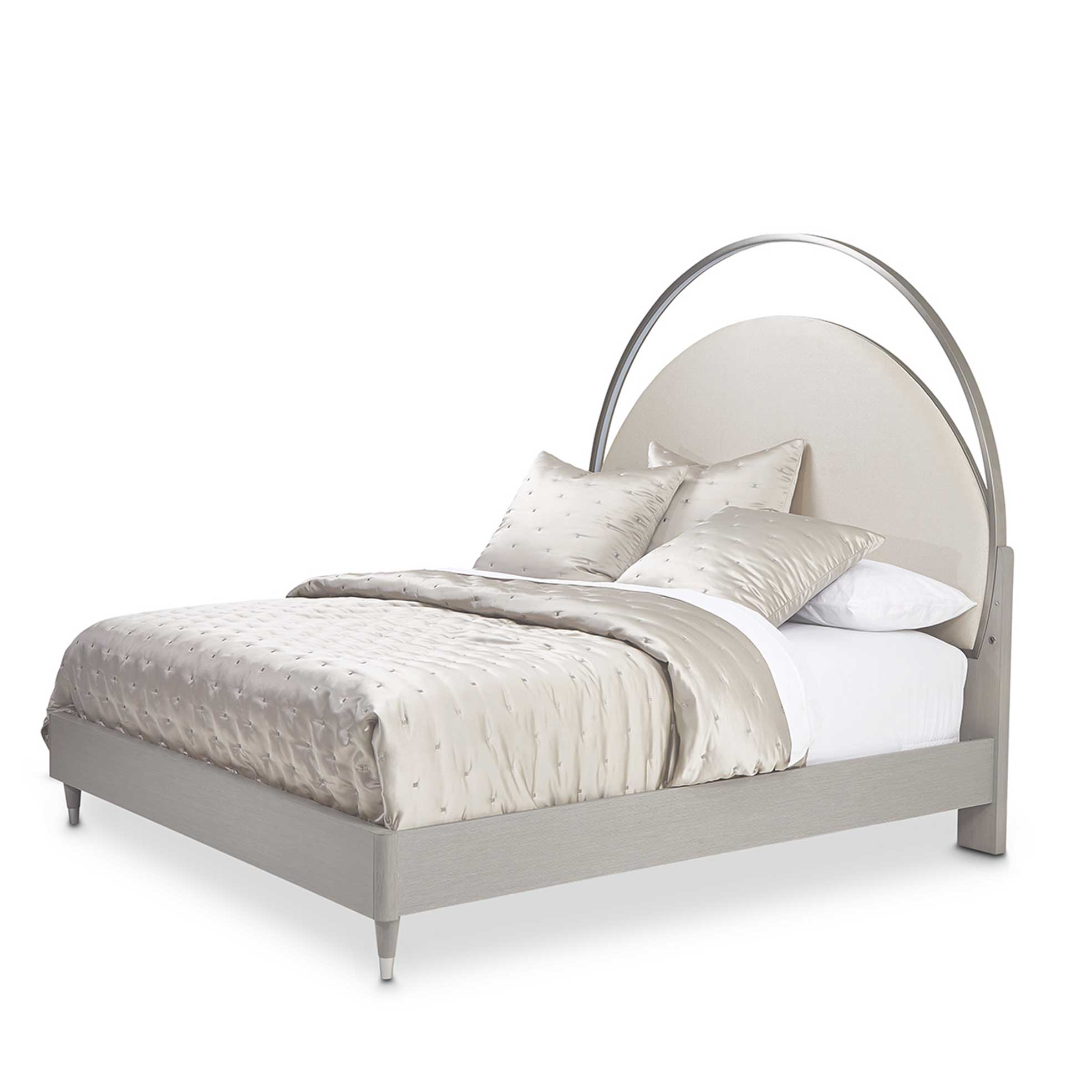 Cama Tapizada Eclipse con Luces Cal King