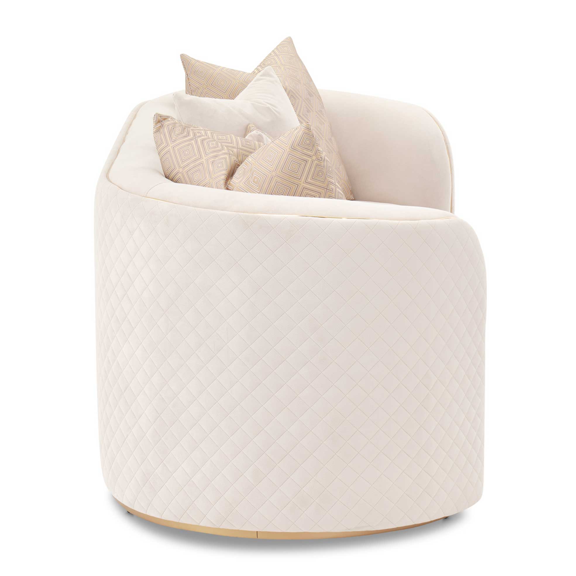 Ariana Loveseat Beige Gold - Image 3