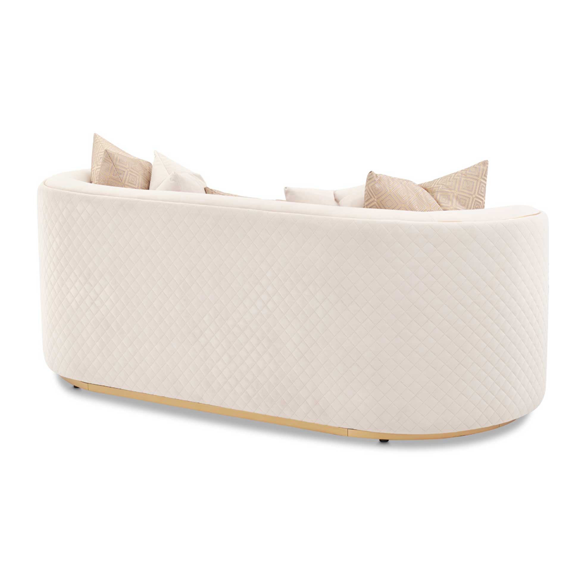Ariana Loveseat Beige Gold - Image 4